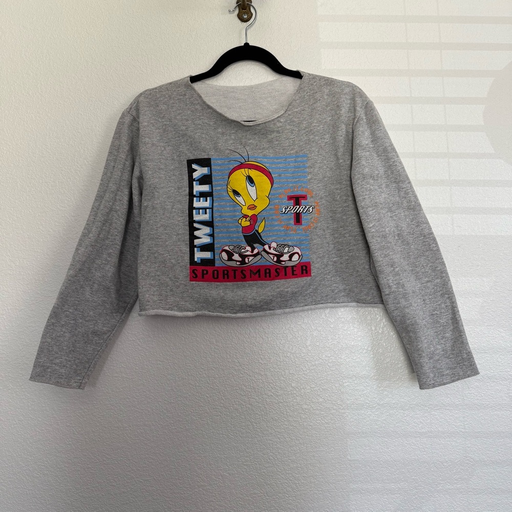 Vintage 1998 Looney Tunes Tweety Bird Sportsmaster Sweatshirt Small